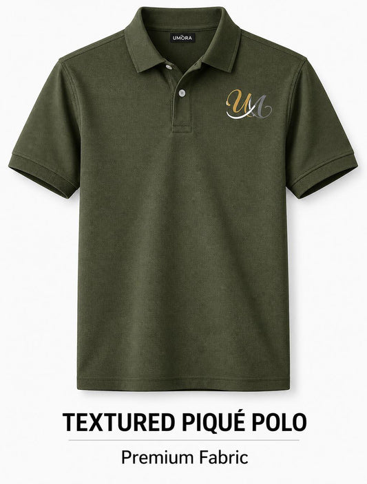 Textured Pique Polo